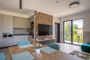 Kuchyňa alebo kuchynka v ubytovaní Balaton Flow Residence