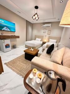 Χώρος καθιστικού στο شقق واستديوهات SiS