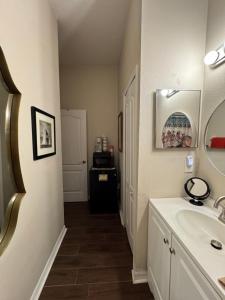 a bathroom with a sink and a mirror at Ruskin FL 2 bdrm 1 bath suite Host & Cat share common areas in Ruskin +63 photos