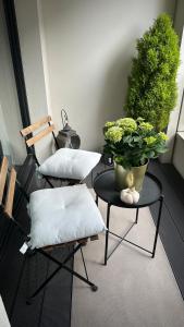 Posedenie v ubytovaní Apartament Pastelowa Portova