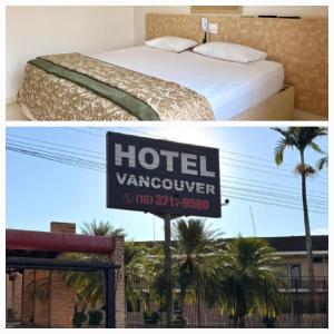 Ένα ή περισσότερα κρεβάτια σε δωμάτιο στο Vancouver Hotel