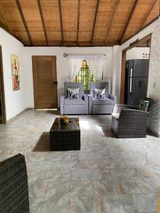 Posezení v ubytování La Villa Ecofinca