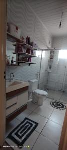 Koupelna v ubytování Casa das Anas