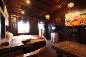 TV a/nebo společenská místnost v ubytování Jialeshuel Surf house B&B