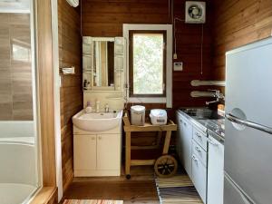 The Little Cabin in Shodoshima -小豆島 山小屋 リトルキャビン-的厨房或小厨房