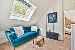 Posezení v ubytování Fermette de Rochopt, 15 pers Nature & Rivière - proche Paris + 51 fotografií