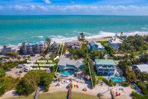 an aerial view of the beach house resort with the ocean at Aquarius North in Stuart