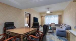 Posezení v ubytování Vienna Hotel Guangdong Zhuhai Mingzhu Station Guozheng