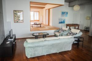 Μια τηλεόραση ή/και κέντρο ψυχαγωγίας στο Beach house in Yonehara - Top flat & Rooftop Terrace +25 φωτογραφίες