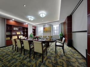 Posezení v ubytování Shenzhen Hanyong Hotel Fuyong Branch