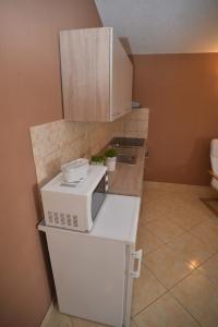 Kuchyňa alebo kuchynka v ubytovaní Apartments Salamun
