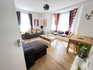 Χώρος καθιστικού στο Cosy Central Cambridge Apartment's