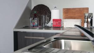 Kuchyň nebo kuchyňský kout v ubytování Apartmán U Bystřických