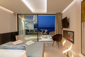 Ruang duduk di SEA BREEZE Luxury Appt