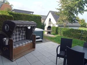 Ruang duduk di Villa Sole am Fleesensee