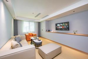 Posezení v ubytování Xiamen Minyi Hotel