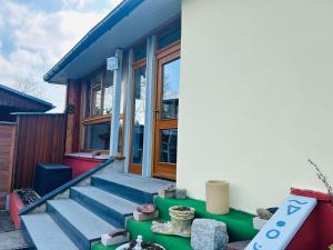 Μπαλκόνι ή βεράντα στο Ferienhaus SeeKrosch