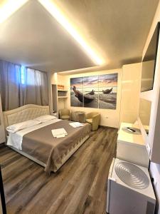 Postel nebo postele na pokoji v ubytování Affittacamere Casa Brajan