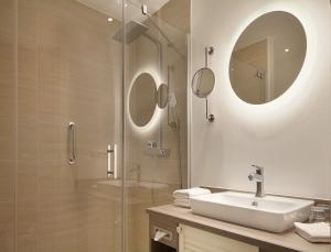 Koupelna v ubytování Hotel Inselfriede