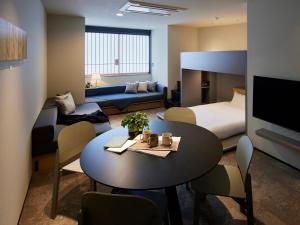 Minn Nihonbashi Suitengumae 객실 침대