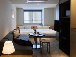 Minn Nihonbashi Suitengumae 객실 침대