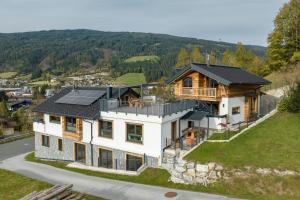 an aerial view of a house at HOLZLODGE APARTMENTS - Alpine Living in Radstadt - Salzburger Sportwelt in Radstadt