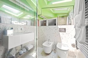 Koupelna v ubytování Hotel Milu Milano