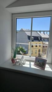Balkón nebo terasa v ubytování Apartmán - Café Princ pod Hradem WiFi, KLIMA