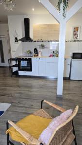 Kuchyň nebo kuchyňský kout v ubytování Apartmán - Café Princ pod Hradem WiFi, KLIMA