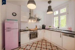 Η κουζίνα ή μικρή κουζίνα στο Hohe Buchen Apartment 2