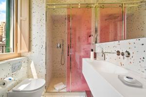 Koupelna v ubytování Hotel Milu Milano