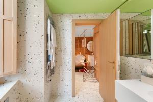 Koupelna v ubytování Hotel Milu Milano