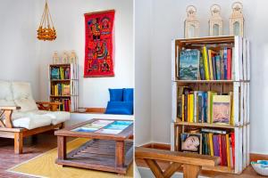 Knihovna v bed and breakfast