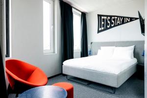 Giường trong phòng chung tại The Social Hub Delft Extended Stay +30 ảnh