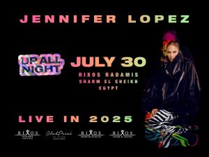 a flyer for a july live in at Rixos Premium Seagate in Sharm El Sheikh