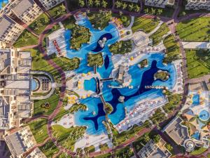 an overhead view of a water park at Rixos Premium Seagate in Sharm El Sheikh