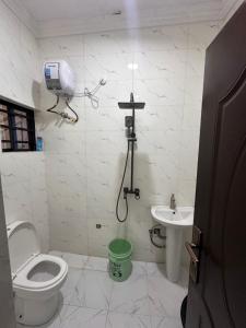 Koupelna v ubytování Monohaus