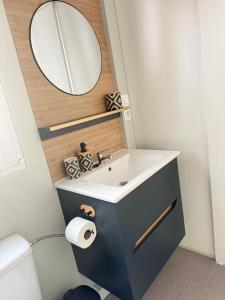 Et badeværelse på Mobile Homes Lavanda & Maslina