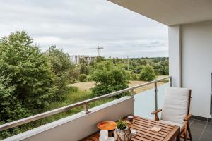 Μπαλκόνι ή βεράντα στο Apartament Jemiołuszki