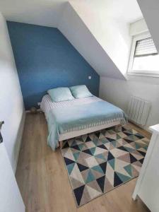 Postel nebo postele na pokoji v ubytování appartement deux chambres avec balcon et petite terrasse