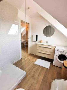 Postel nebo postele na pokoji v ubytování appartement deux chambres avec balcon et petite terrasse