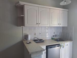 Kuchyň nebo kuchyňský kout v ubytování Tassos & Marios Apartments I