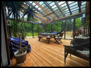 Um jardim no exterior de gite comme un accord