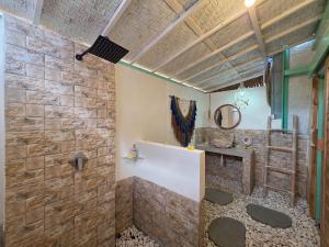 A bathroom at Secret Triangle