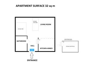Plan piętra w obiekcie Topolowa Apartment, next to Main Station
