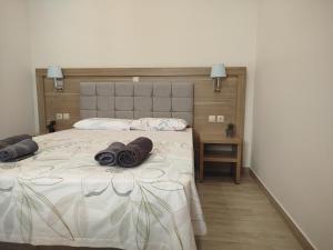 Postel nebo postele na pokoji v ubytování Patsis Appartment