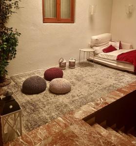 A bed or beds in a room at CAL GUINEU