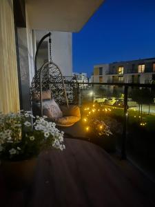 Balkon lub taras w obiekcie Apartament Premium