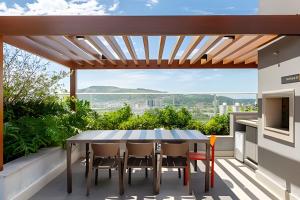 Balkón nebo terasa v ubytování Cond Connect Puc