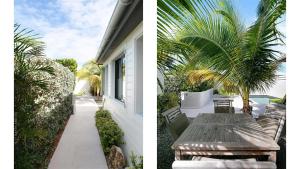 Balkón nebo terasa v ubytování Lorient Beach Retreat with Tropical Garden